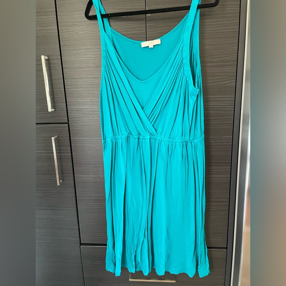 LOFT XXL Teal Summer Dress